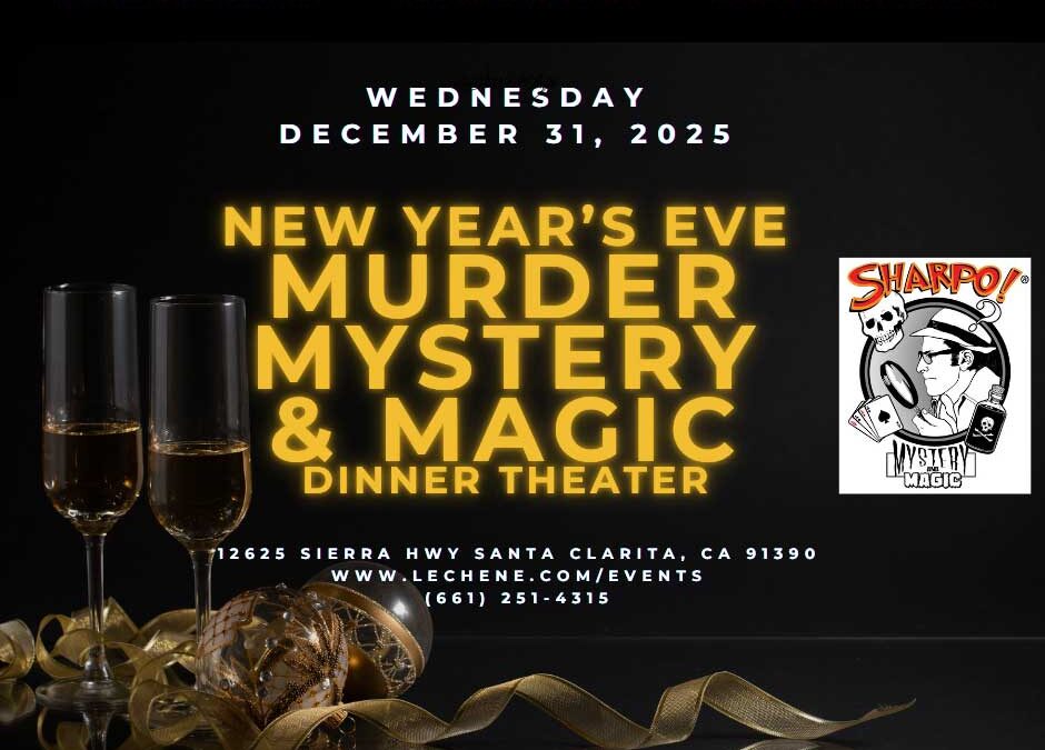 A Special New Year’s Eve Interactive Murder Mystery and Magic at Le Chene!